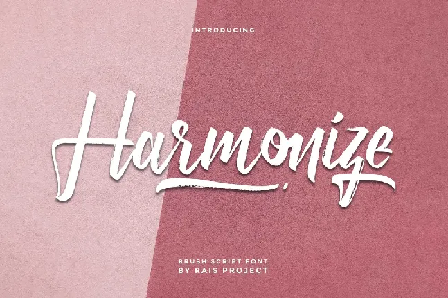 Harmonize Demo font