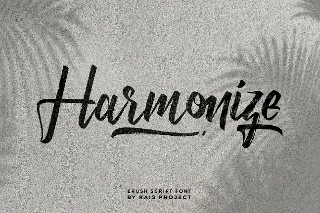 Harmonize Demo font