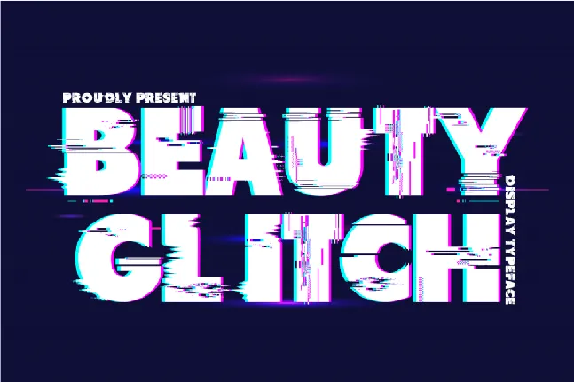 Beauty Glitch Demo font