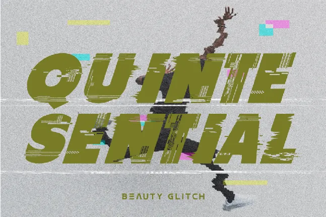 Beauty Glitch Demo font