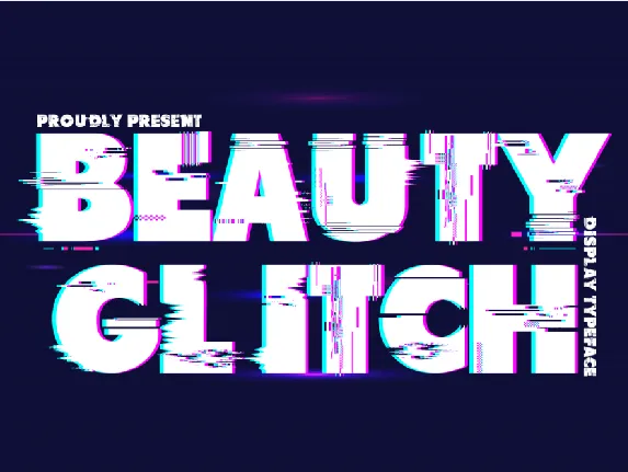 Beauty Glitch Demo font