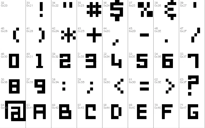 SD Reverse Generation font