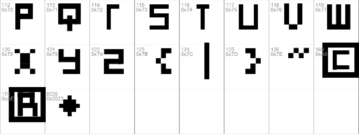 SD Reverse Generation font