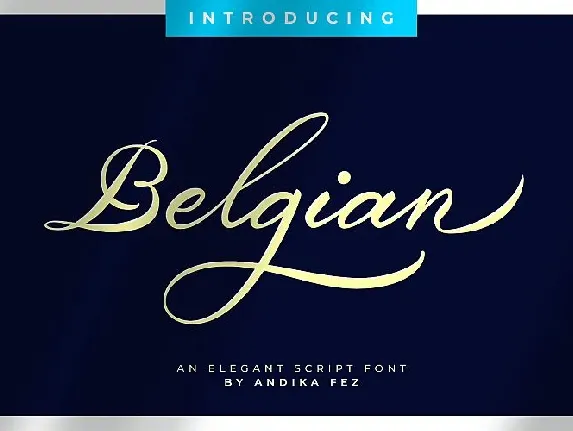 Belgian Signature font