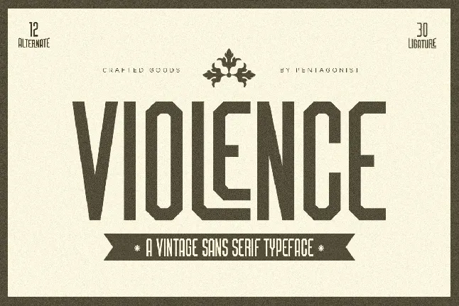 Violence font