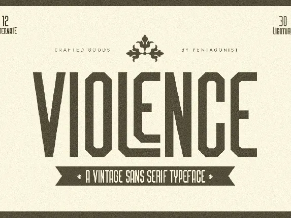 Violence font