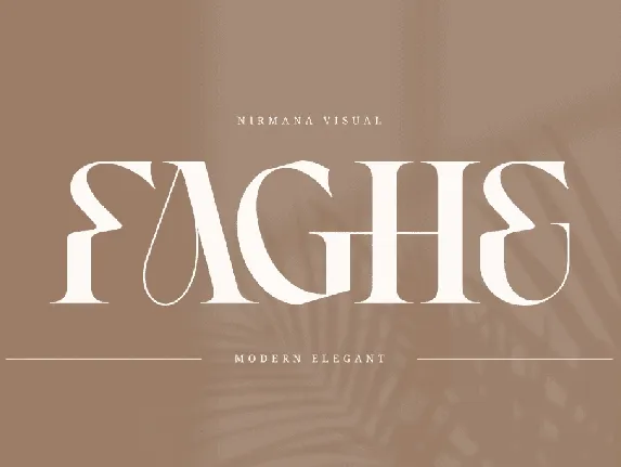 Faghe Modern font