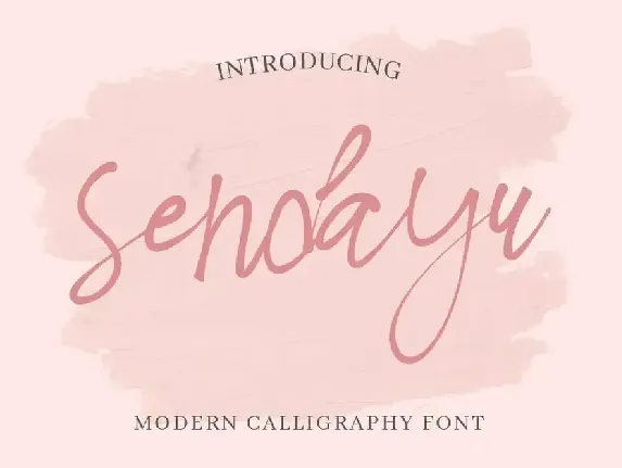 Sendayu Demo font