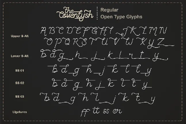 Coventysh Demo font