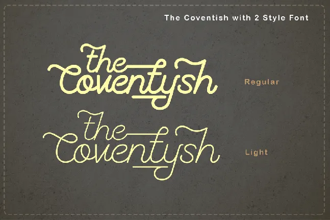 Coventysh Demo font