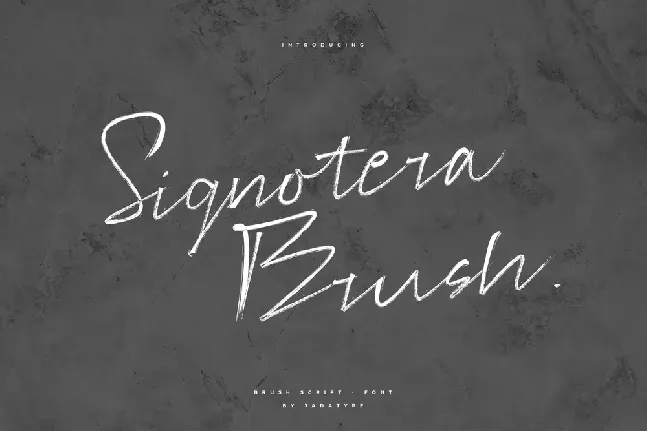 Signotera Brush font