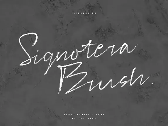 Signotera Brush font