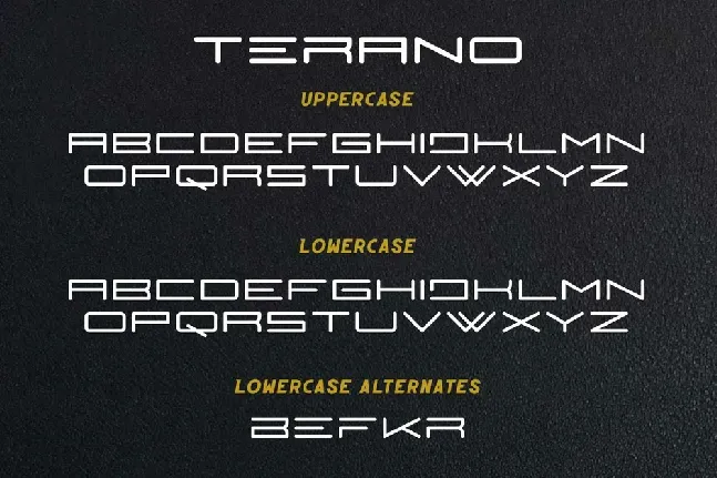 Terano font