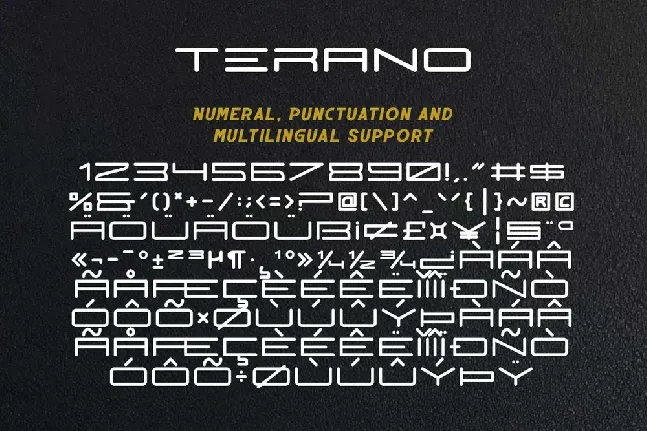 Terano font