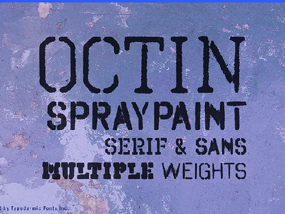 Octin Spraypaint font