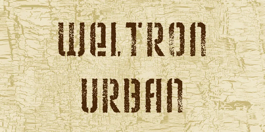 Weltron Urban font