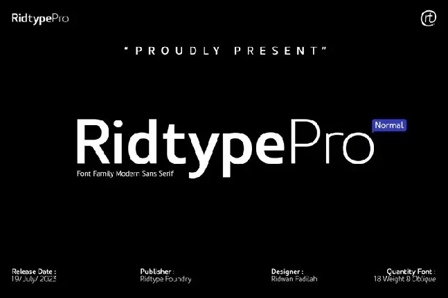 Ridtype Pro font