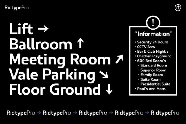 Ridtype Pro font