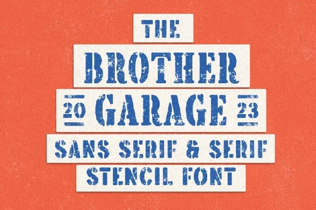 Brother Garage font