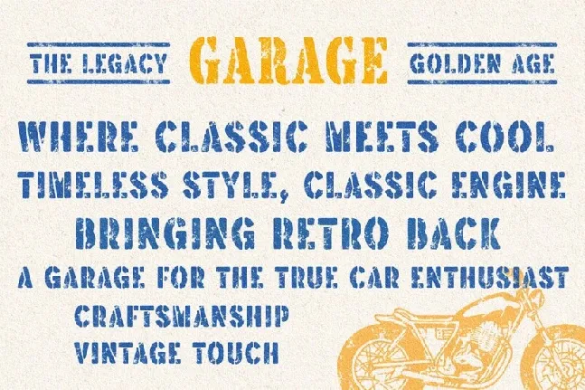 Brother Garage font