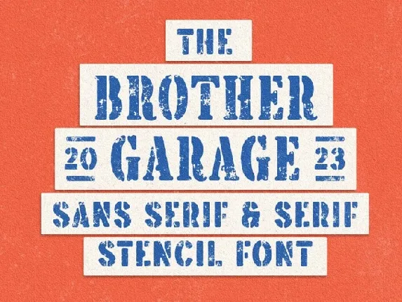 Brother Garage font