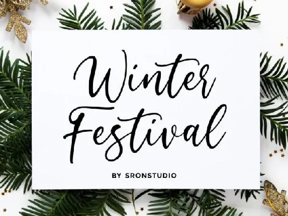 Winter Festival font