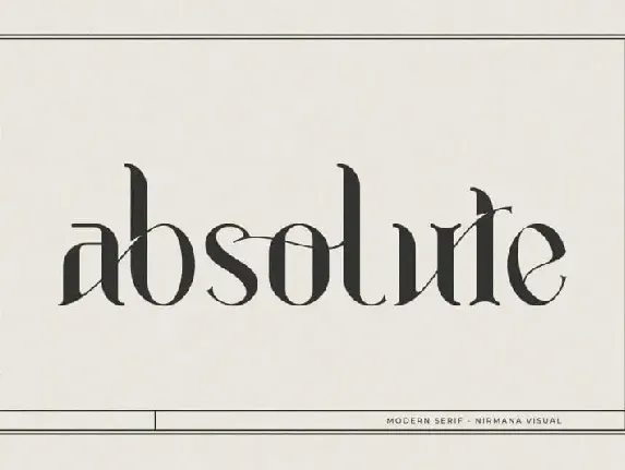 Absolute Serif font