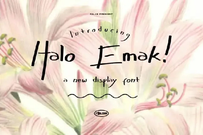 Halo Emak! Script font