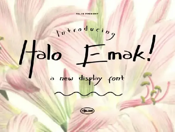 Halo Emak! Script font