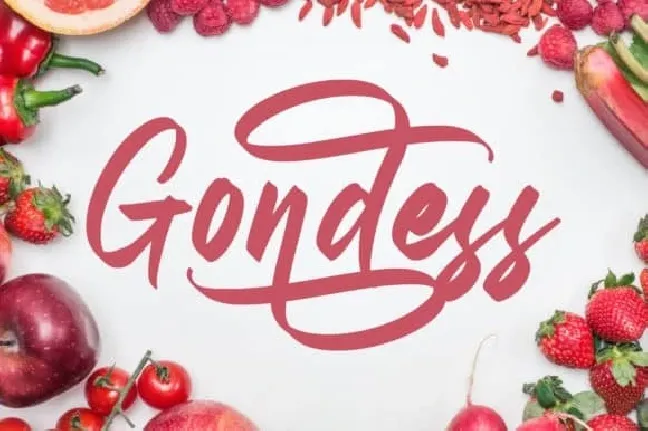 Gondess Calligraphy font