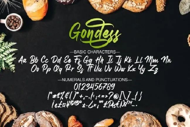 Gondess Calligraphy font