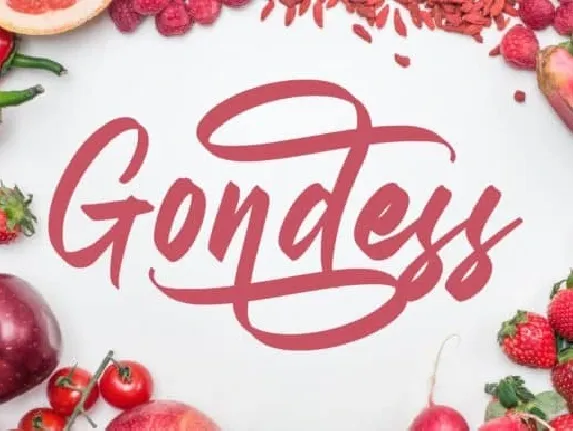 Gondess Calligraphy font