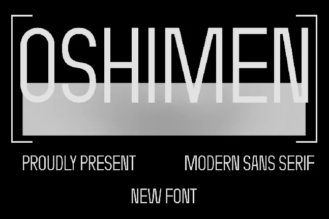 Oshimen font