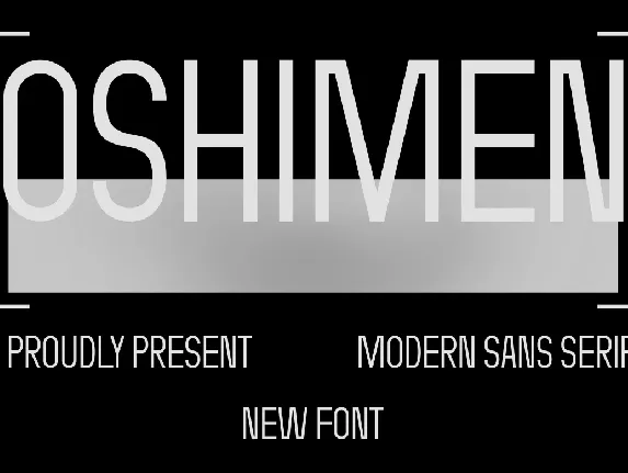 Oshimen font