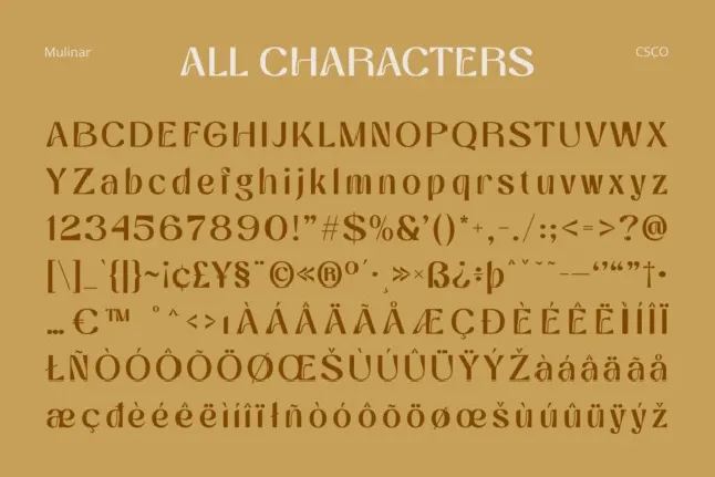 Mulinar font