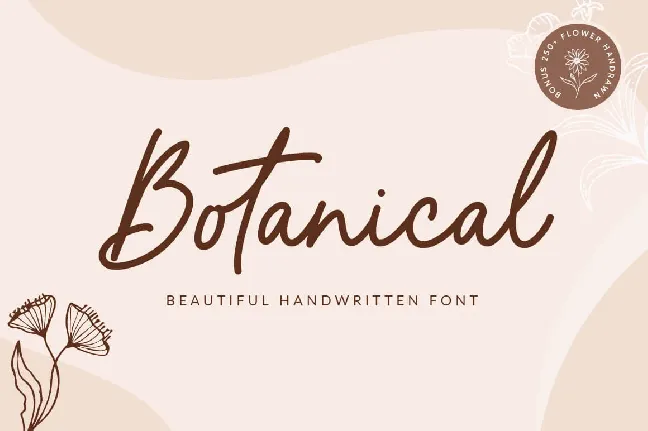 Botanical font