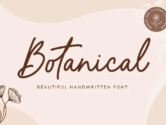 Botanical font