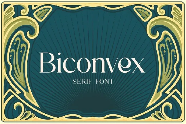 Biconvex font