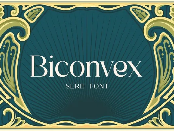 Biconvex font