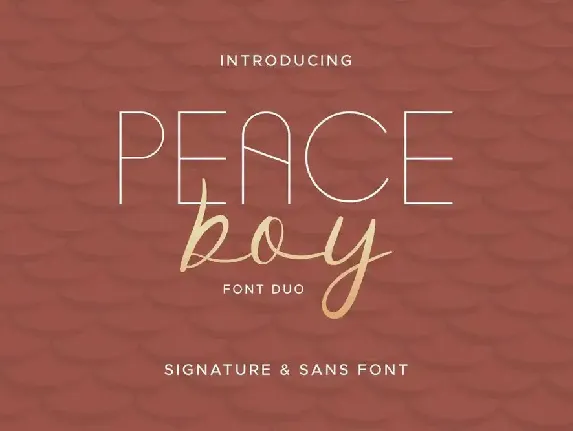 Peace Boy Demo font