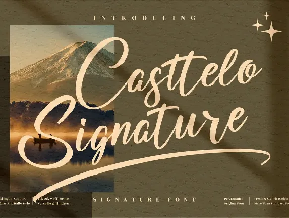 Casttelo Signature font