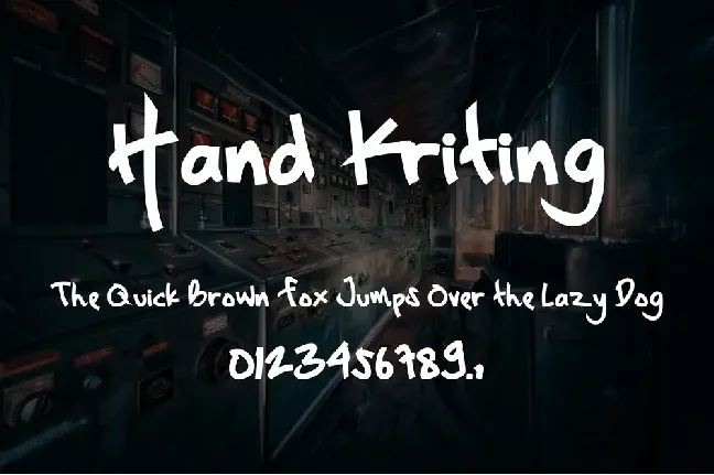 Hand Kriting font