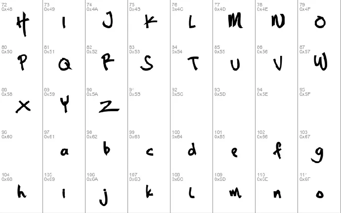 Hand Kriting font