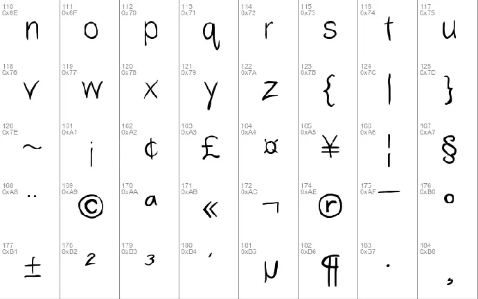 Yahfie font