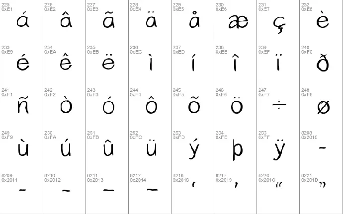 Yahfie font