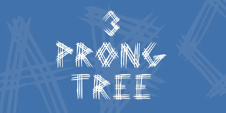 3 Prong Tree font