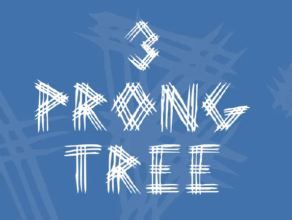 3 Prong Tree font