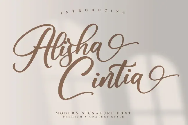 Alisha Cintia font