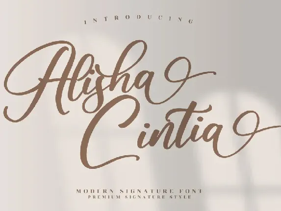 Alisha Cintia font