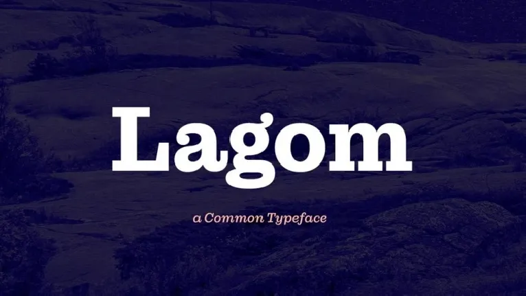 Lagom font